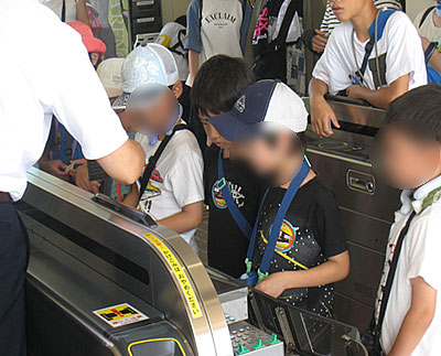 自動改札機見学