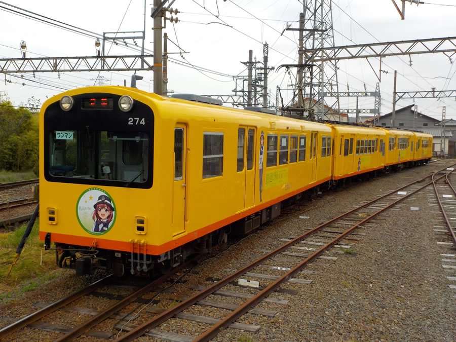 鉄道むすめ「楚原れんげ」ラッピング電車の画像