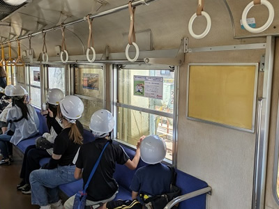 洗車体験（車内）